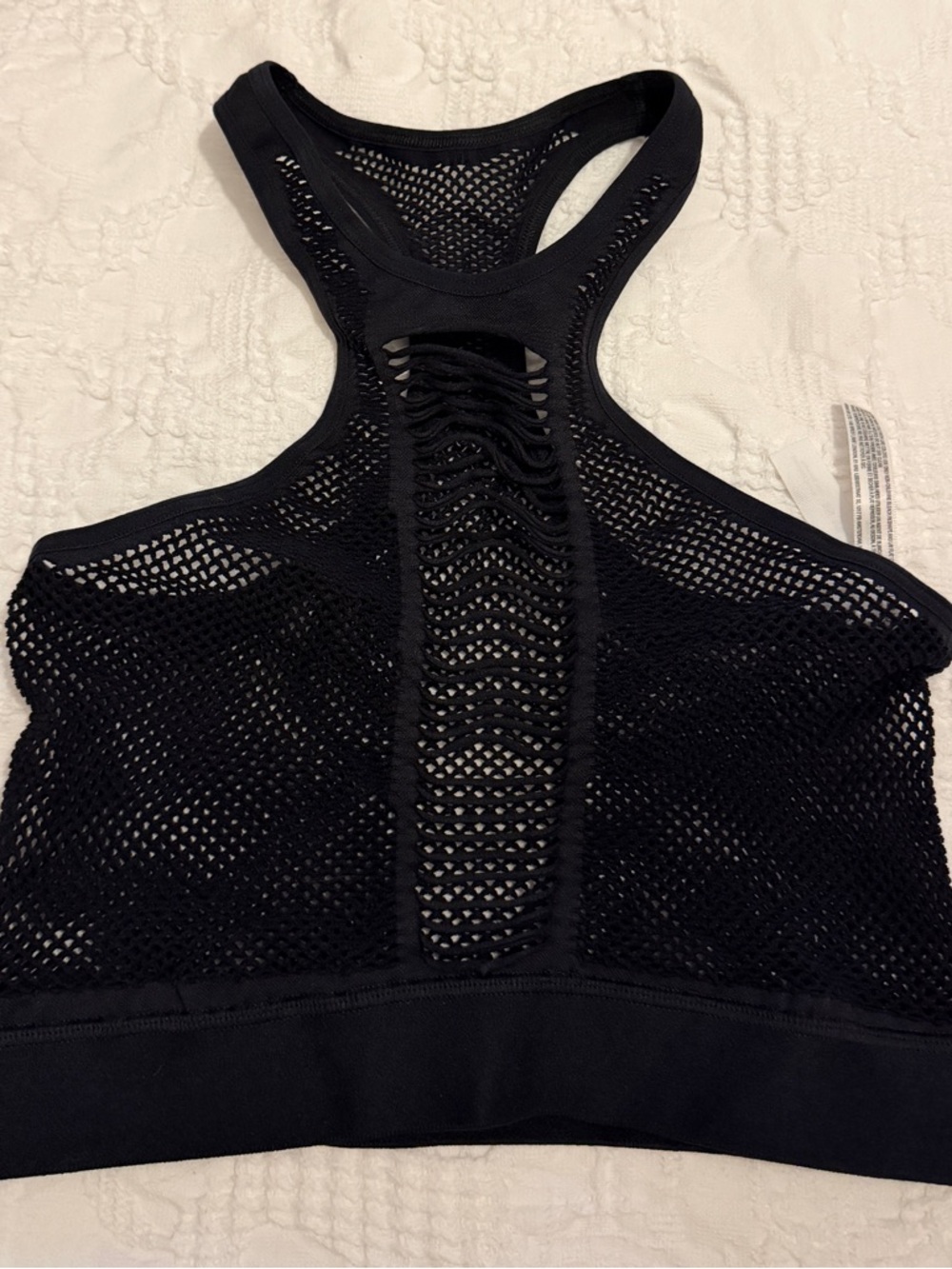 Urban Outfitters Black Mesh Racerback Tank